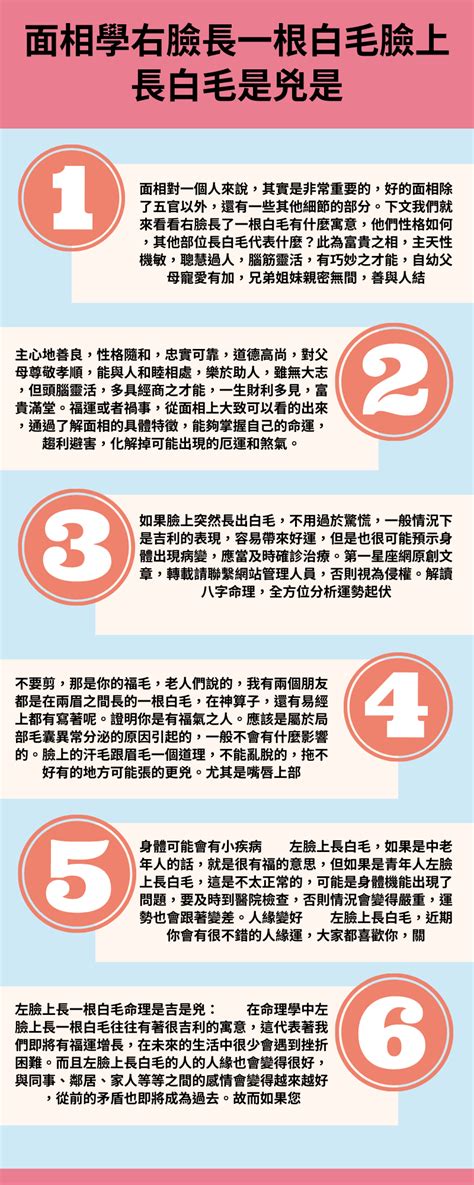 臉上有一根很長的毛|【臉上有一根很長的毛】臉上有一條長毛？原來是吉祥的象徵！